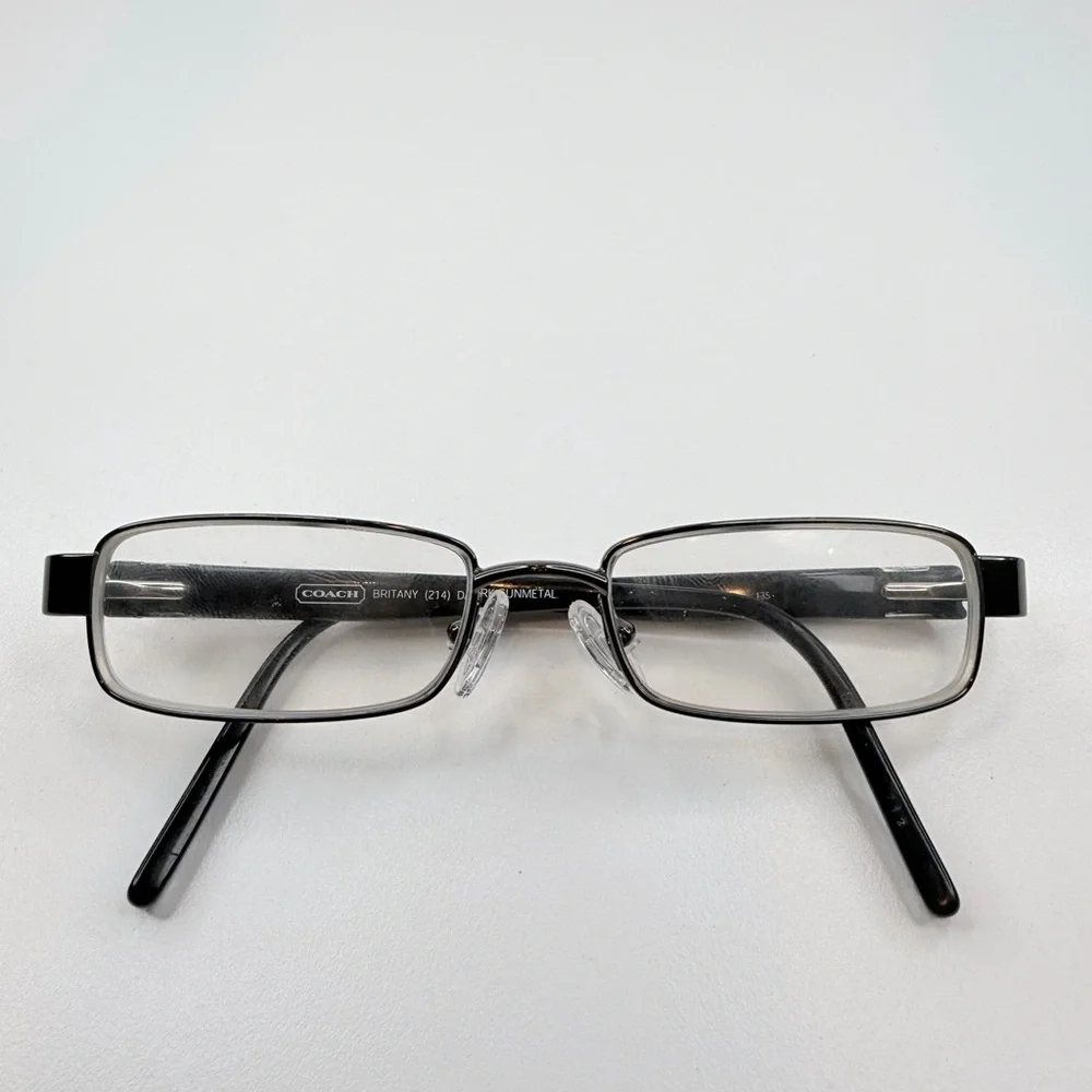 COACH BRITANY (214) DARK GUNMETAL 50•16•135 COACH GLASSES COACH EYEGLASSES FRAME
